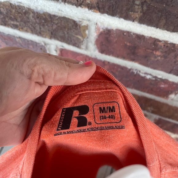 Men’s Orange Russell Athletic Oklahoma State University   OSU Tshirt Size Medium - Picture 6 of 7